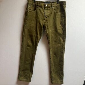 Scotch & Soda Ralston Slim Fit Pants Olive Green Men’s Size 36